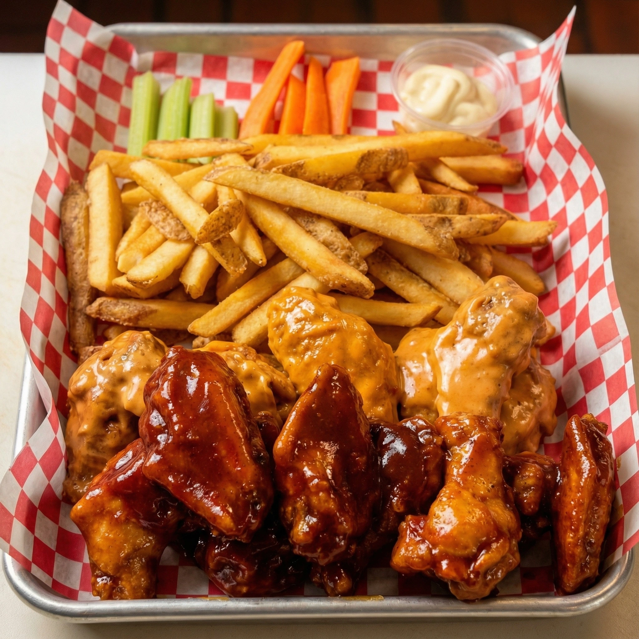 Powerplay Fries loaded fries at OC WINGS